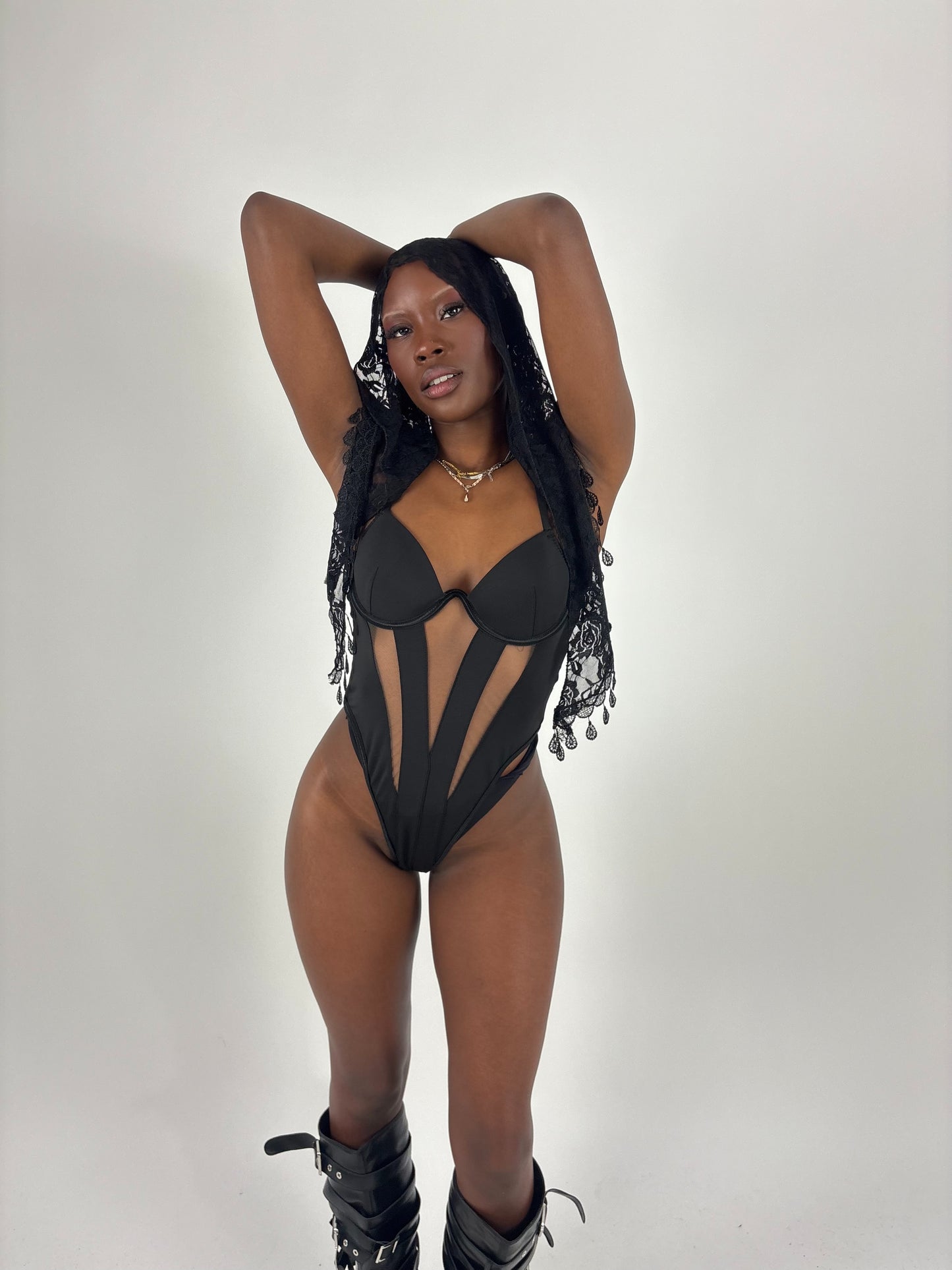 Money mugler style bodysuit